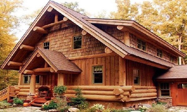 Thiết kế nhà gỗ hiện đại - Nhà gỗ 3 gian 5 gian