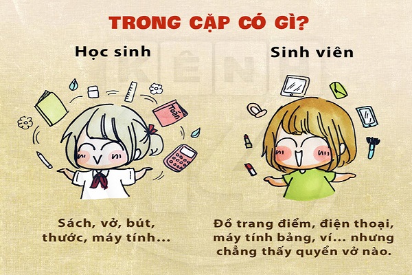 Những điểm khác biệt thú vị giữa học sinh và sinh viên