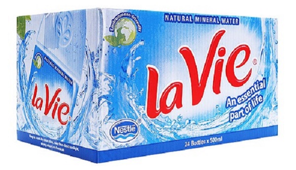 Thùng nước uống Lavie 500ml có giá bao nhiêu tiền?