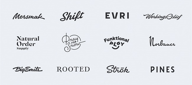 xu hướng thiết kế logo 2022 Typography